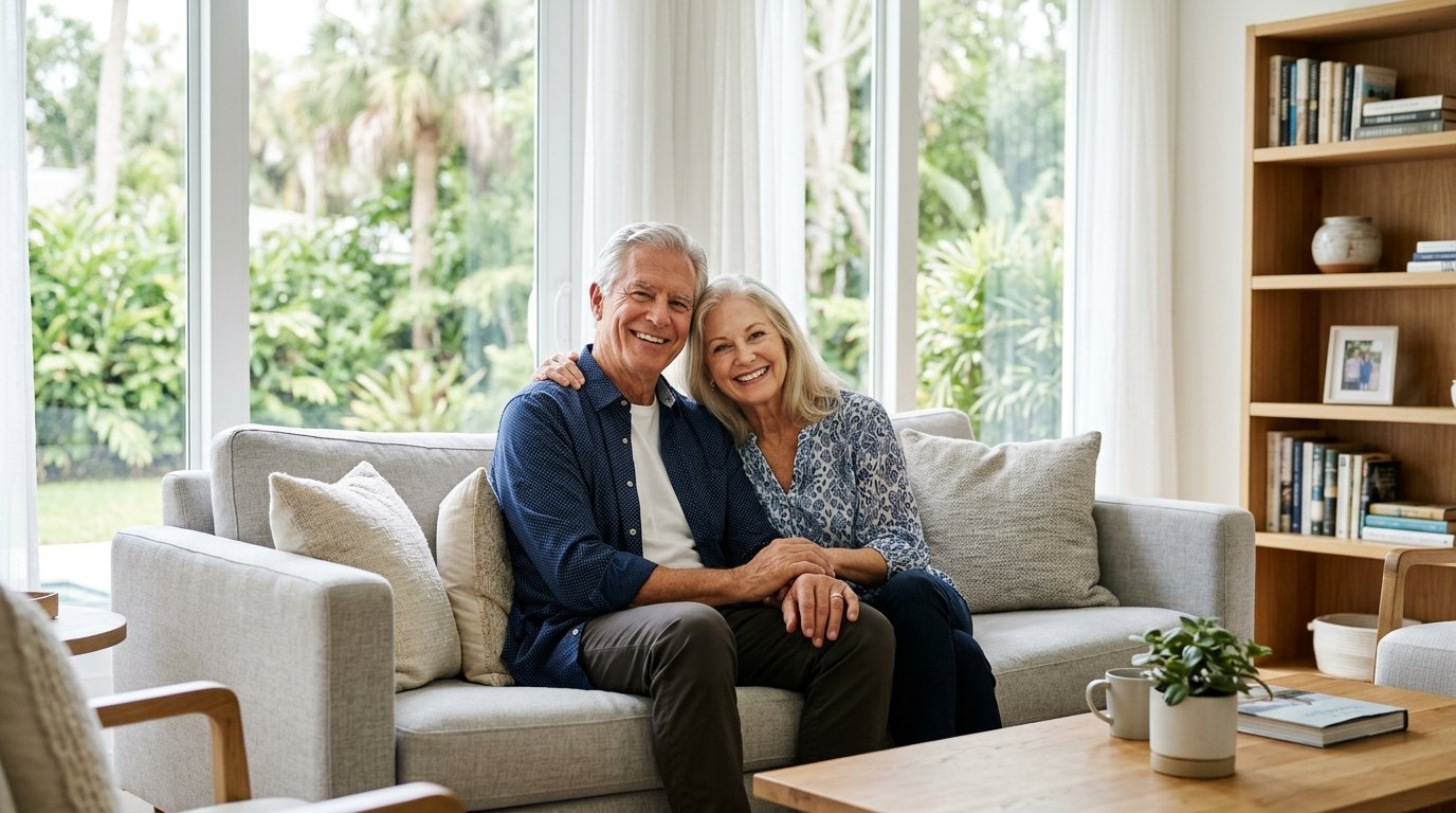 Active American seniors enjoying healthy retirement